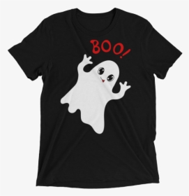 Funny Cute Ghost Saying Boo Short Sleeve T-shirt - Nothing A Beer Can T Fix, HD Png Download, Free Download