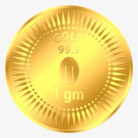1 Gm Gold Coin Png - Gold Coin 8 Gram, Transparent Png, Free Download