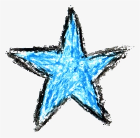 Crayon Star Drawing - Crayon Drawing Png Star, Transparent Png, Free Download