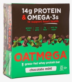 Oatmega Chocolate Mint Crisp Protein Bar - Oatmega Bar Chocolate Mint Crisp, HD Png Download, Free Download