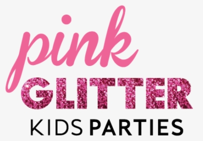 Pink Glitter Kids Parties - Calligraphy, HD Png Download, Free Download