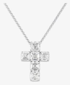 Diamond Cross Pendant, - Gia Certified Diamond Cross Necklace, HD Png Download, Free Download