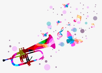 Quotation Music Trumpet - Confetti Trumpet Png, Transparent Png, Free Download