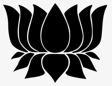 Lotus Flower Silhouette Icon - 6 Religion In Indonesia, HD Png Download, Free Download