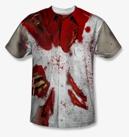 Ripped Up Zombie All Over T Shirt - Zombie T Shirt Halloween, HD Png Download, Free Download