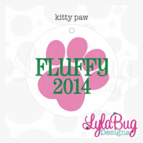Kitty Paw Christmas Ornament - Graphic Design, HD Png Download, Free Download