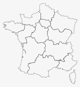 Carte France Png - Carte France Et Région Png, Transparent Png - kindpng