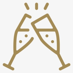 Two Champagne Glasses Logo, HD Png Download, Free Download