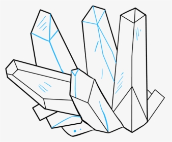 How To Draw Crystals - Crystal Drawing, HD Png Download, Free Download