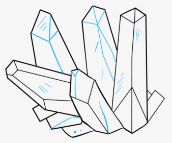 how to draw crystals easy