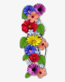 Transparent Horizontal Vine Clipart - Vertical Flowers Png, Png Download, Free Download