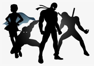 Transparent Silhouette Superhero Flying, HD Png Download, Free Download
