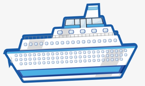 Cruise Drawing Simple - Ship, HD Png Download, Free Download