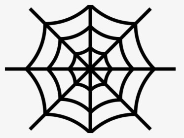 Transparent Spiderweb Clipart - Spider Web Easy To Draw, HD Png Download, Free Download