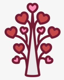 Hand Drawn Heart-shaped Pattern Tree - Portable Network Graphics, HD Png Download, Free Download