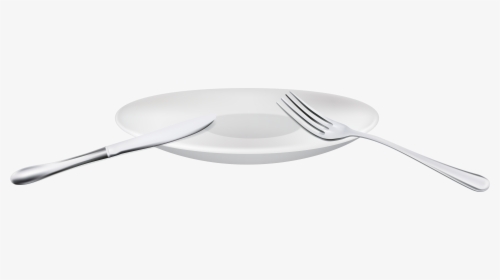 Fork Spoon And Plate Png Clipart - Ceramic, Transparent Png, Free Download