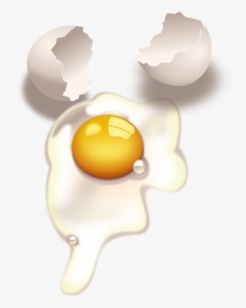 Egg Broken Yolk Raw Cracked U - Egg Clip Art, HD Png Download, Free Download