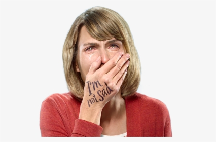 Crying Female Patient With Pseudobulbar Affect - Crying Woman Png, Transparent Png, Free Download
