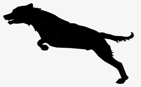 Labrador Retriever Silhouette Clip Art - Dog Jumping Silhouette Png, Transparent Png, Free Download