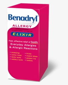 Benadryl Liquid For Adults - Benadryl, HD Png Download, Free Download
