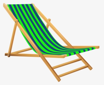 Green Beach Lounge Chair - Lounge Chair Transparent Background, HD Png Download, Free Download