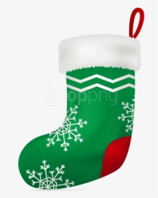 Christmas Green Stocking Png - Christmas Stocking Png Transparent, Png Download, Free Download