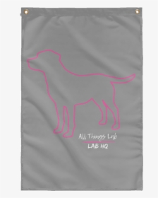 Dog Silhouette Pink Subwf Sublimated Wall Flag - Labrador Retriever, HD Png Download, Free Download