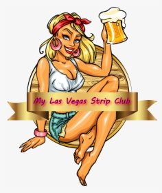 My Las Vegas Strip Club - Beer Girl Cartoon, HD Png Download, Free Download