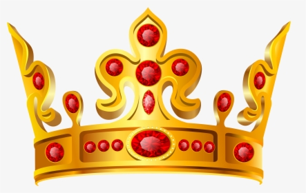 Pin By Hopeless On Clipart - Gold And Red Crown Png, Transparent Png, Free Download
