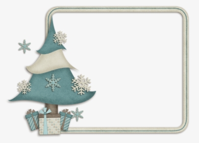 Clip Art - Christmas Frame Blue Png, Transparent Png, Free Download