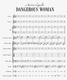Dangerous Woman Notes Piano, HD Png Download, Free Download