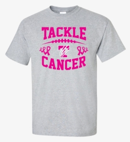 Tackle Cancer T Gray - Active Shirt, HD Png Download, Free Download