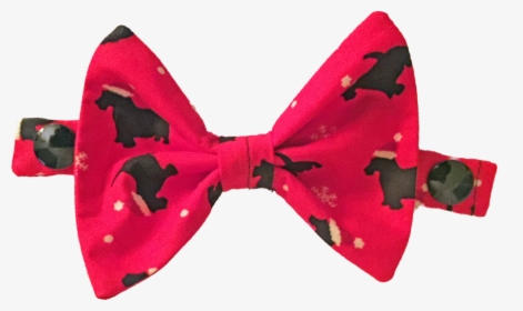 Christmas Scotty Bow Tie - Carmine, HD Png Download, Free Download