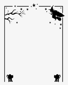Halloween Border Png Hd - Halloween Border Black And White, Transparent Png, Free Download