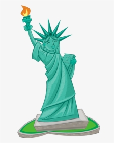 Transparent Greek Statue Clipart - Clipart Statue Of Liberty Cartoon, HD Png Download, Free Download