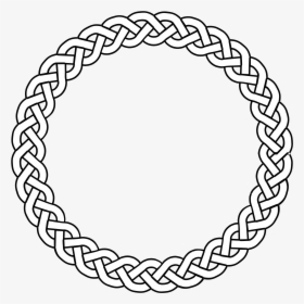 3-plait Border Circle Svg Clip Arts - Celtic Knot Circle, HD Png Download, Free Download