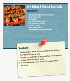 Jerk Shrimp Bruschetta - Omelette, HD Png Download, Free Download