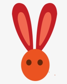 Transparent Bunny Ears Clipart - Red Rabbit Ear Clipart, HD Png Download, Free Download