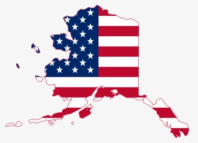 Flag Map Of Alaska - African American 4th July, HD Png Download, Free Download