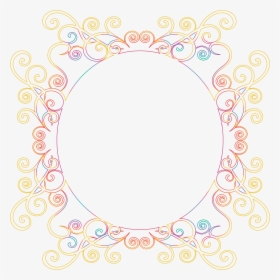 This Free Icons Png Design Of Prismatic Flourish - Pink Gold Frame Png, Transparent Png, Free Download