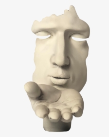 Sculptural Drawing David Statue Face - Sculpture Face Png, Transparent Png, Free Download
