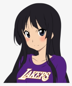 Mio Akiyama Render - Lakers Anime, HD Png Download, Free Download