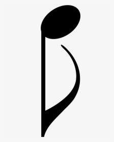 Note Clipart Eighth Note - Upside Down Note, HD Png Download, Free Download