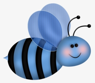 Ϧees ‿✿⁀ Insect Clipart, Bee Clipart, Flying Insects, - Blue Bee Clipart, HD Png Download, Free Download