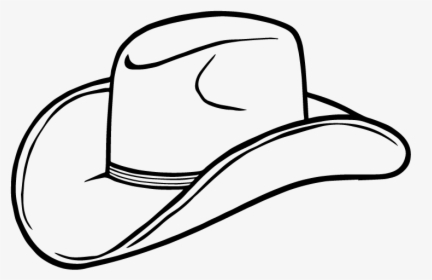 Cowboy Hat Clipart - Clip Art Black And White Hat, HD Png Download, Free Download