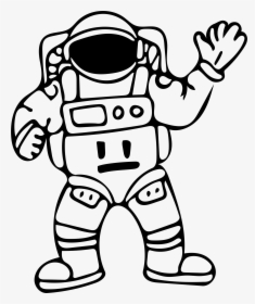 Astronaut Clipart Outline Clip Art Astronaut Outline- - Astronaut Clipart, HD Png Download, Free Download