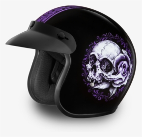 Daytona Helmets Motorcycle Open Face Helmet Cruiser- - Open Face Helmet Skulls, HD Png Download, Free Download