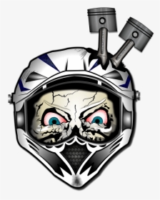 Helmet, Skull, Motox, Motorcycle, Motorbike, Skeleton - Full Face Helmet Logo, HD Png Download, Free Download