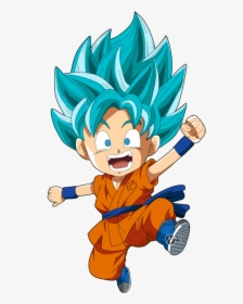 Goku Clipart Ssj God - Super Saiyan Chibi Goku, HD Png Download, Free Download