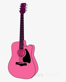 Guitar Cliparts For Free Clipart Pink And Use Transparent - Guitar Clip Art, HD Png Download, Free Download